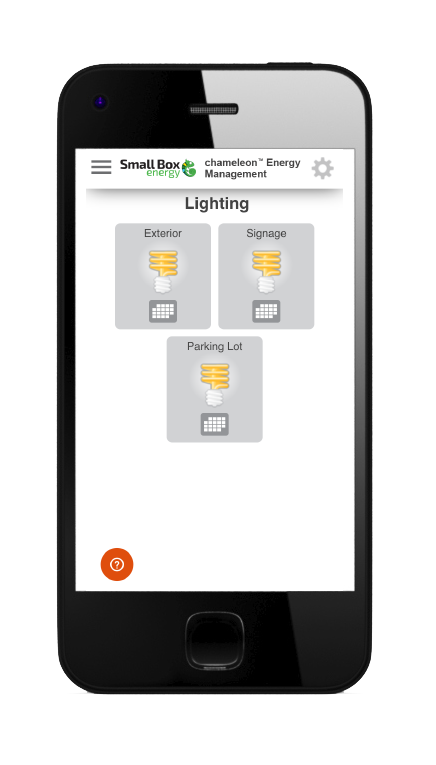 chameleon™ App phone screenshot of lighting controls